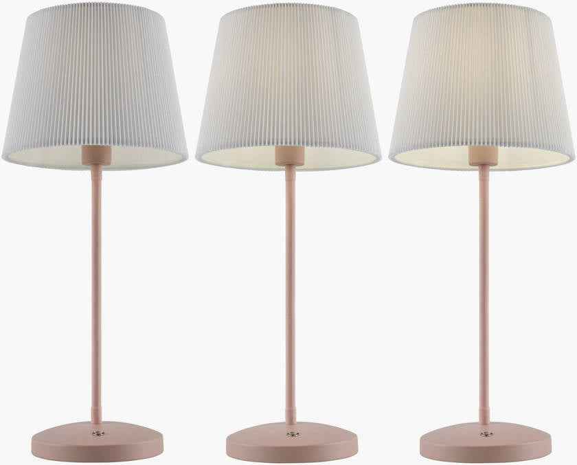 Shaquela Modern Pink/White Table Lamp