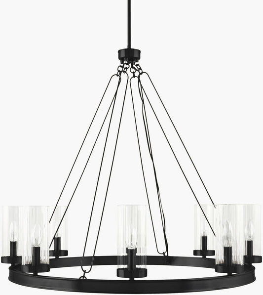 Rudy Rustic Black Ceiling Lighting