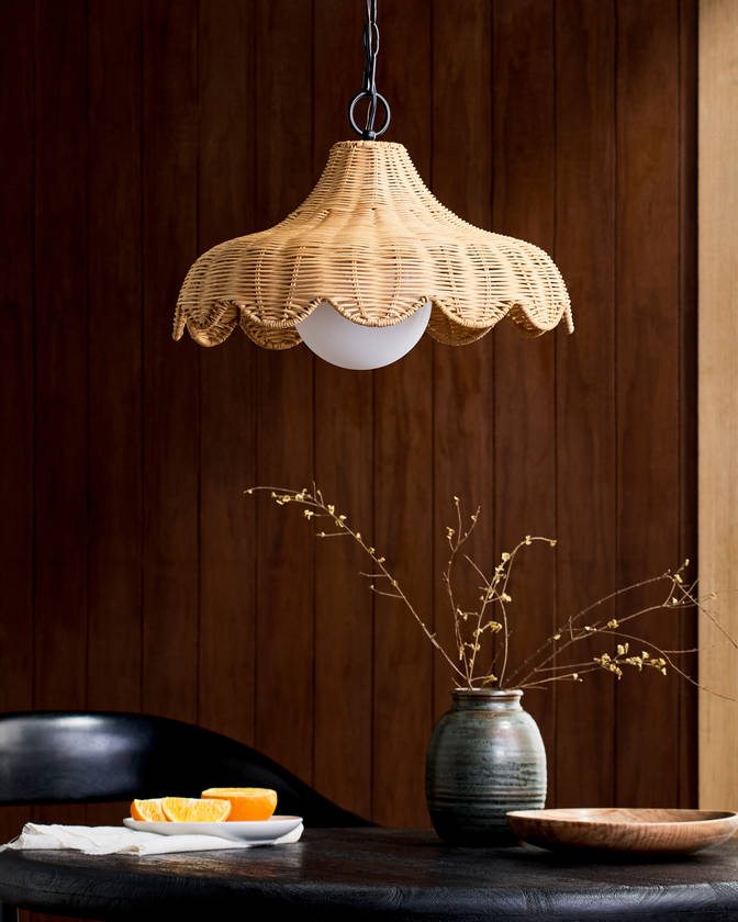 Revecca Traditional Black/Brown Ceiling Lighting