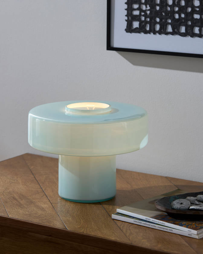 Dows Modern Aqua Table Lamp