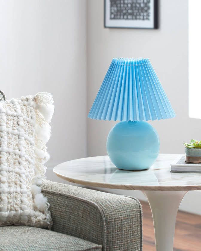 Heinz Cottage Bright Blue Table Lamp