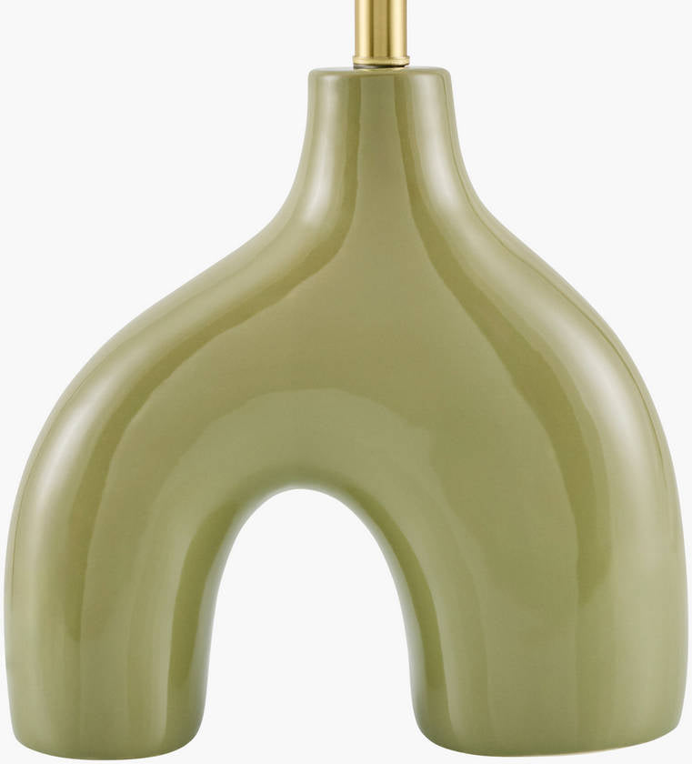 Creig Traditional Green Table Lamp