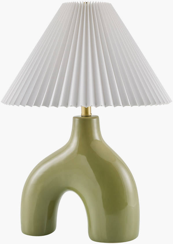 Creig Traditional Green Table Lamp
