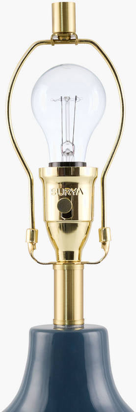 Creig Traditional Dark Blue Table Lamp