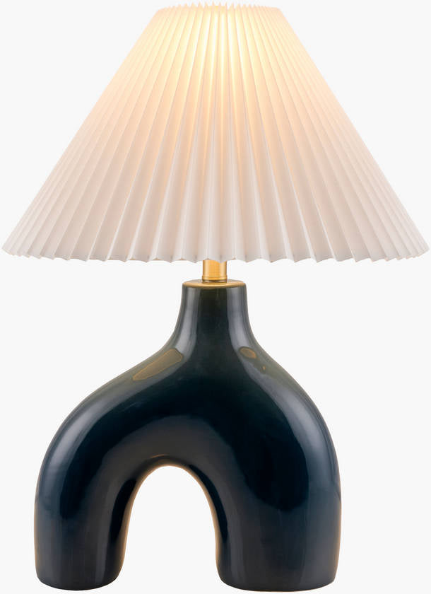 Creig Traditional Dark Blue Table Lamp