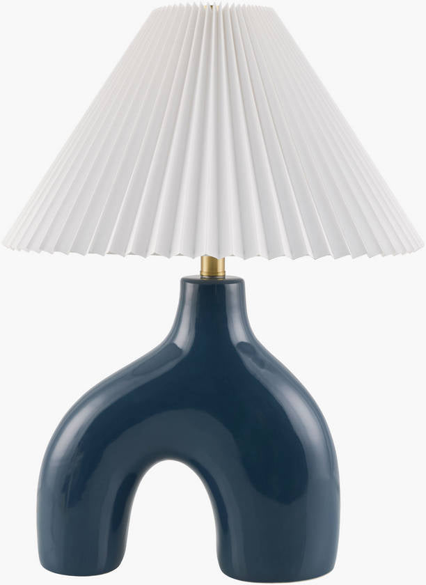 Creig Traditional Dark Blue Table Lamp