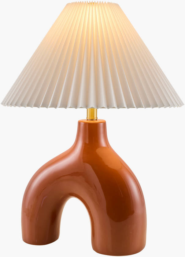 Creig Traditional Red Table Lamp