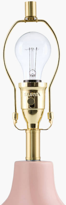 Creig Traditional Pink Table Lamp