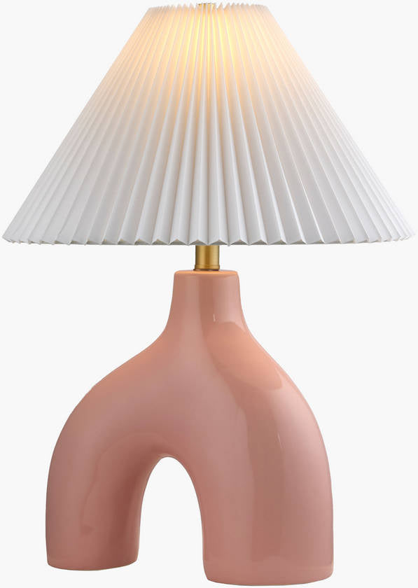 Creig Traditional Pink Table Lamp