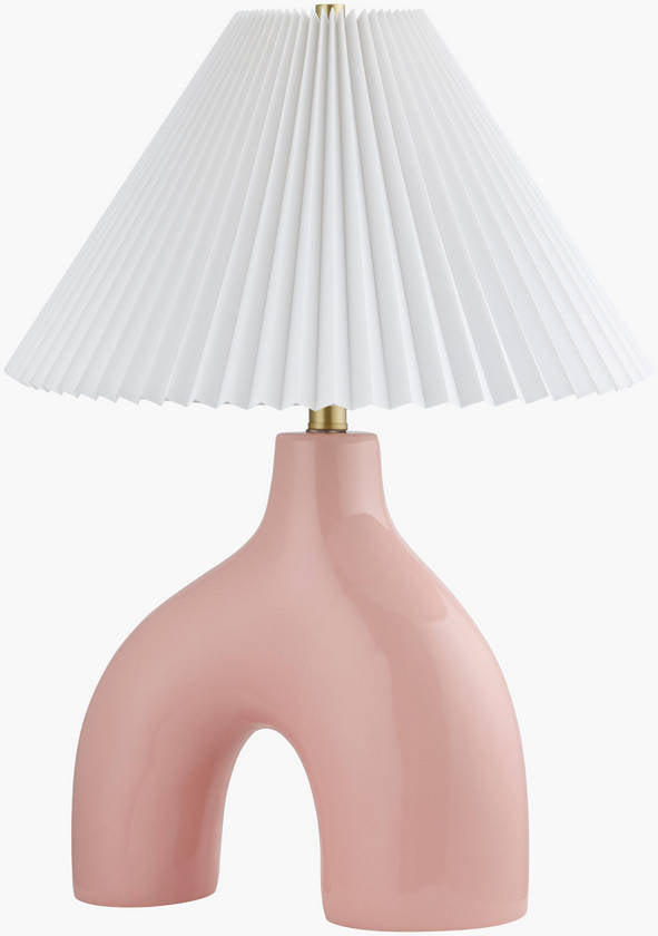 Creig Traditional Pink Table Lamp