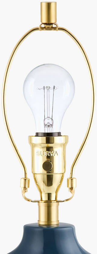 Mylinda Traditional Dark Blue Table Lamp