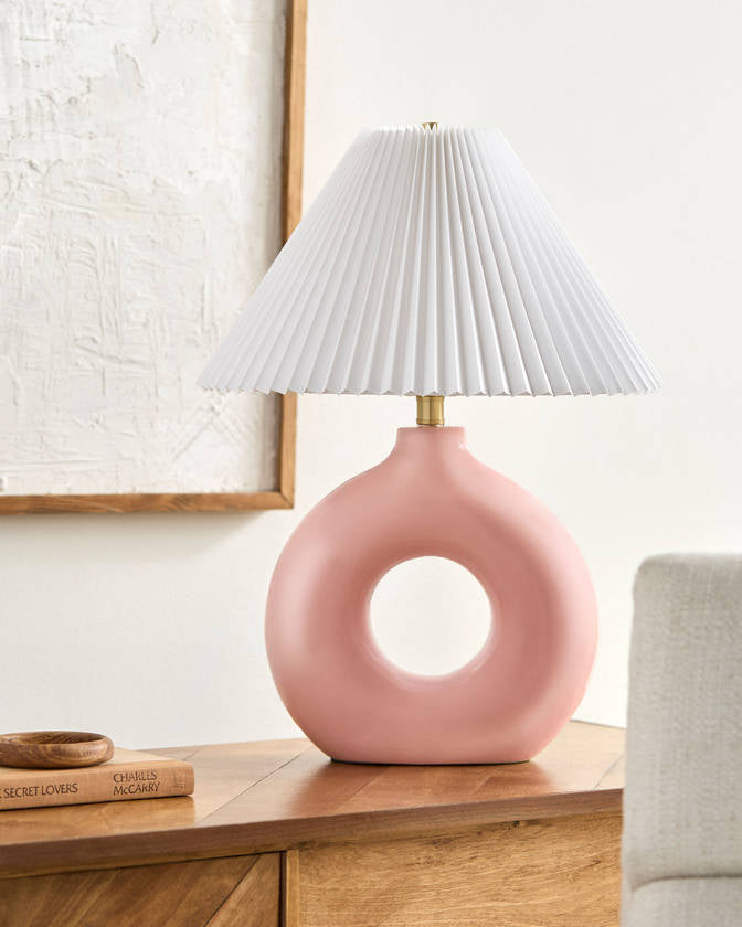 Mylinda Traditional Pink Table Lamp