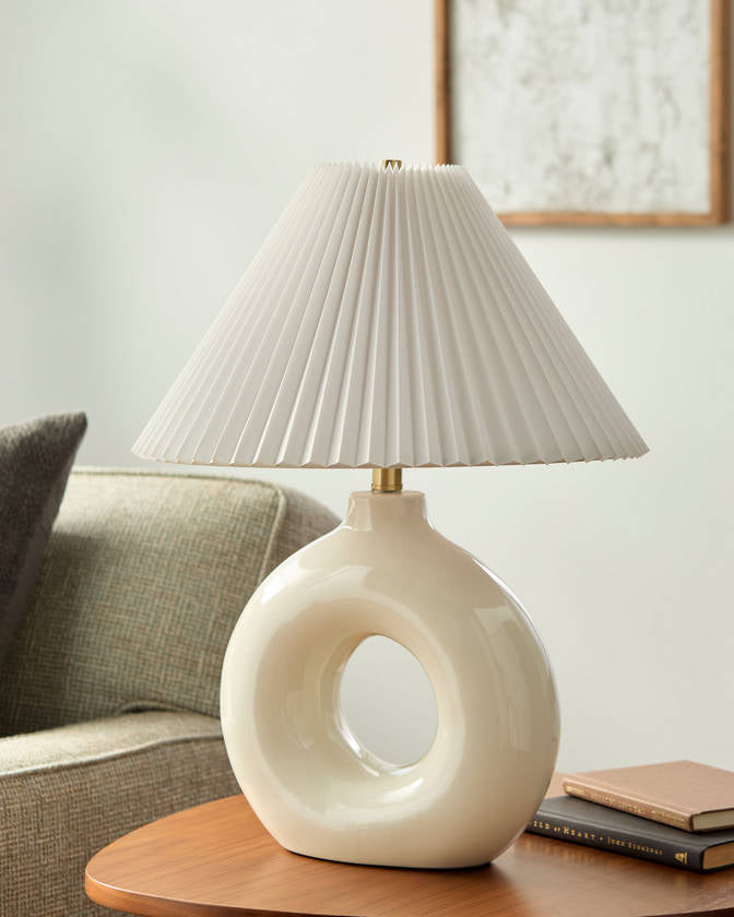 Mylinda Traditional White Table Lamp