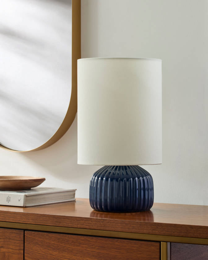 Ashton Traditional Blue Table Lamp