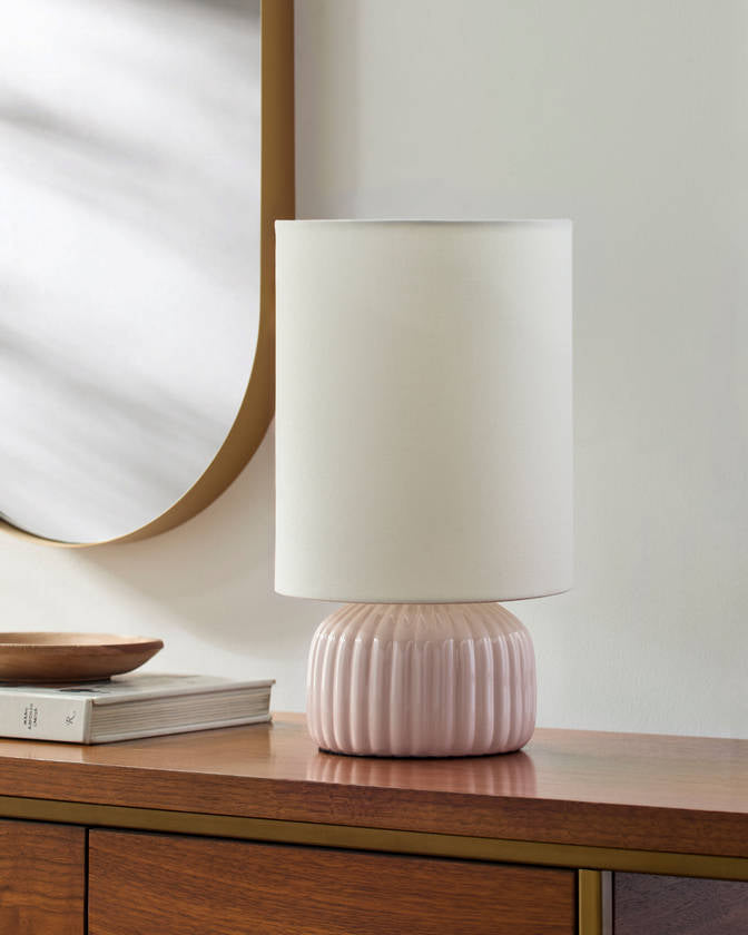 Ashton Traditional Pink Table Lamp