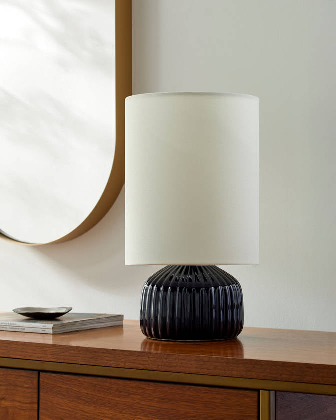 Ashton Traditional Navy Table Lamp