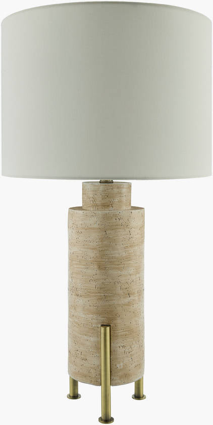 Jasman Rustic Beige Table Lamp