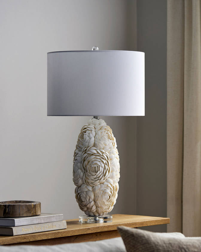 Violette Traditional White Table Lamp
