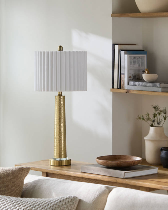 Mireya Traditional Metallic - Brass Table Lamp