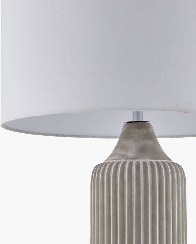 Undra Traditional Gray Table Lamp
