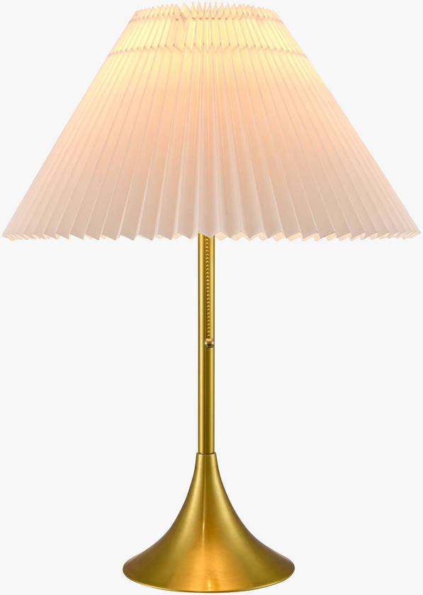 Trung Traditional Metallic - Brass Table Lamp