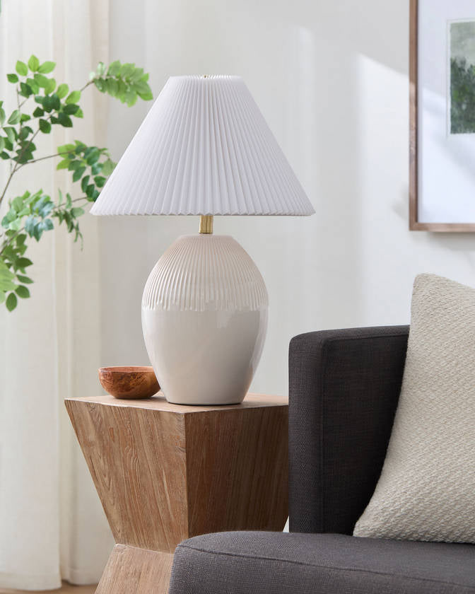 Hammond Modern Cream Table Lamp