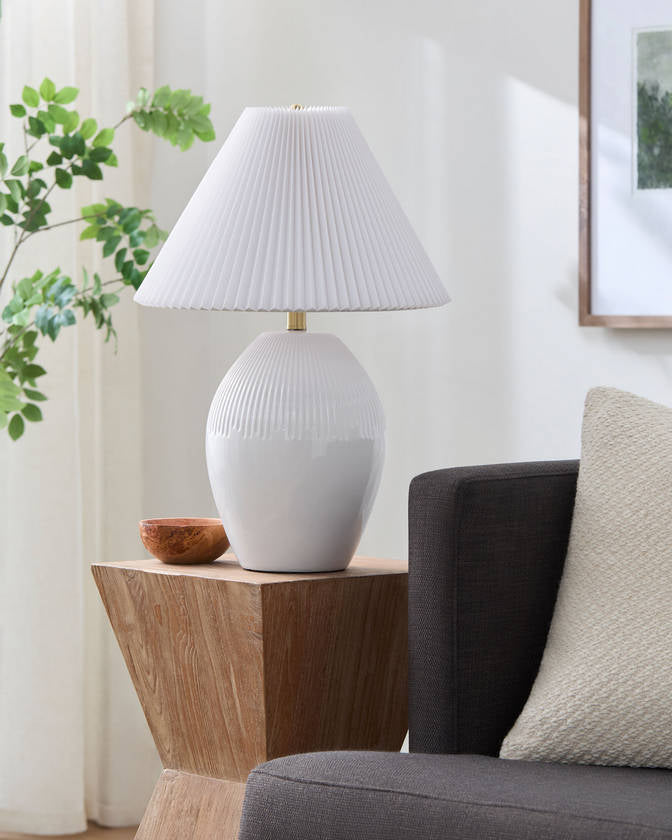 Hammond Modern White Table Lamp