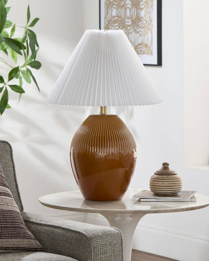 Hammond Modern Brown Table Lamp