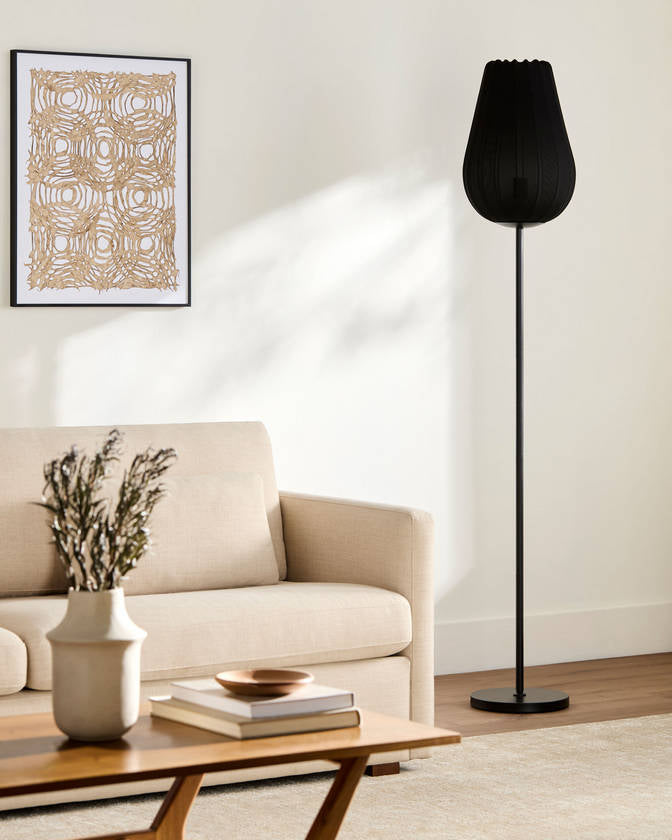 Meg Modern Black Floor Lamp