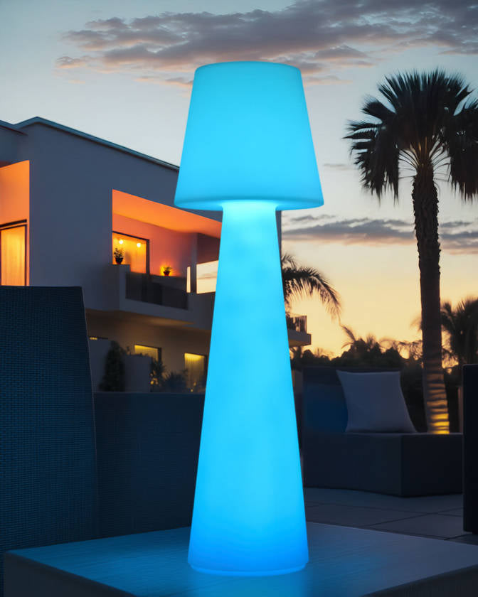 Icy Traditional White Floor Lamp