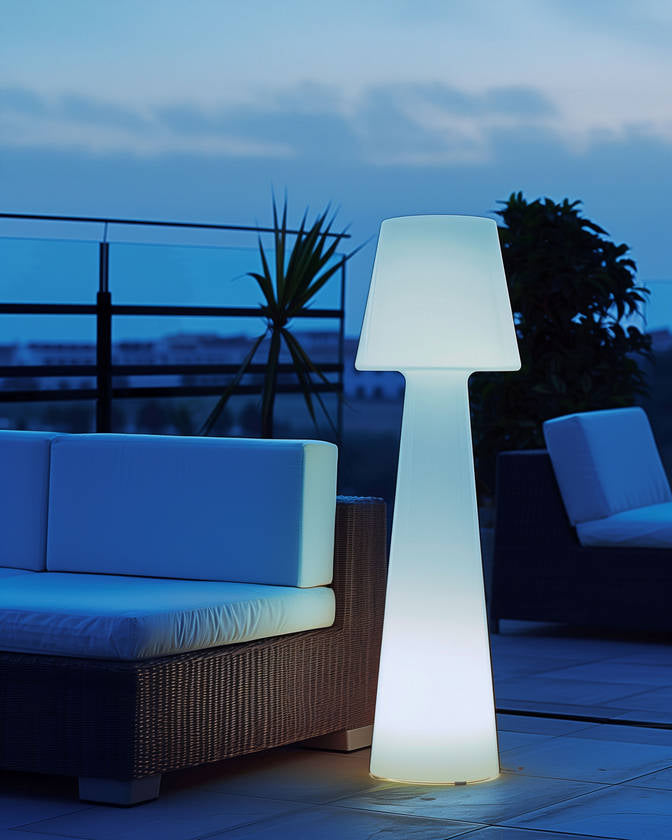 Marshell Traditional White Floor Lamp