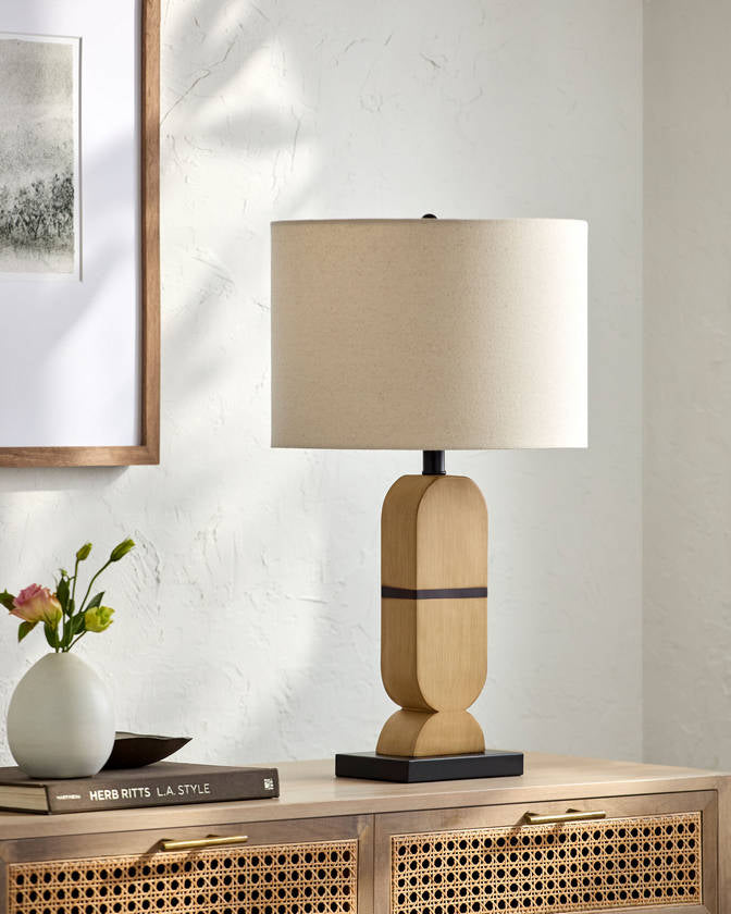 Topaz Traditional Brown Table Lamp