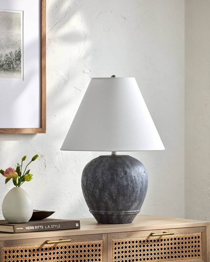 Thij Modern Gray Table Lamp