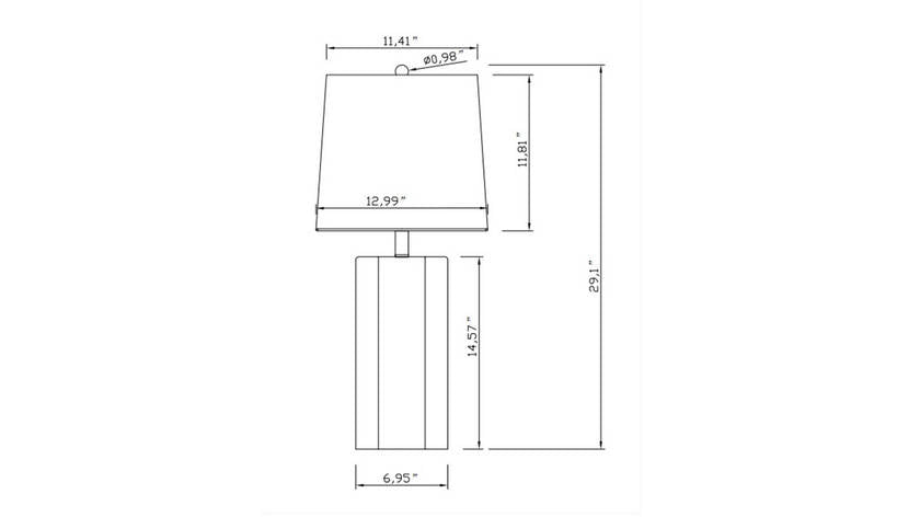 Breena Modern Blue Table Lamp