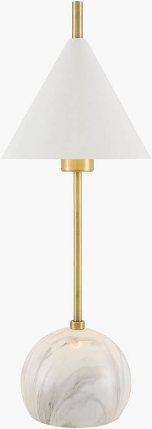 Rosy Rustic White Table Lamp