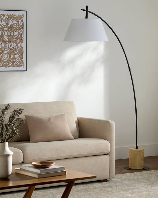 Bryne Traditional Black Floor Lamp