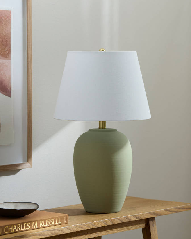 Rayfield Traditional Green Table Lamp