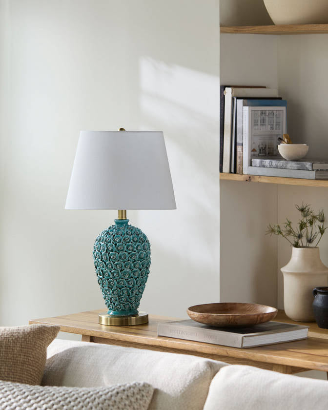 Dalina Traditional Green Table Lamp