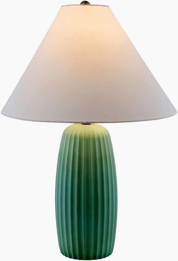 Danita Rustic Green Table Lamp
