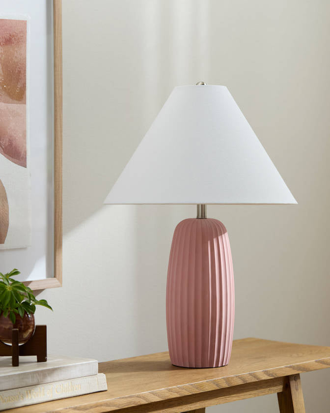 Danita Rustic Brick Table Lamp