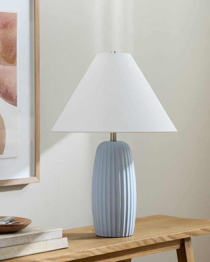 Danita Rustic Blue Table Lamp