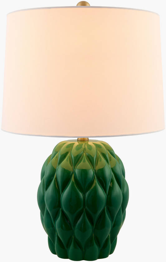Aliza Cottage Green Table Lamp
