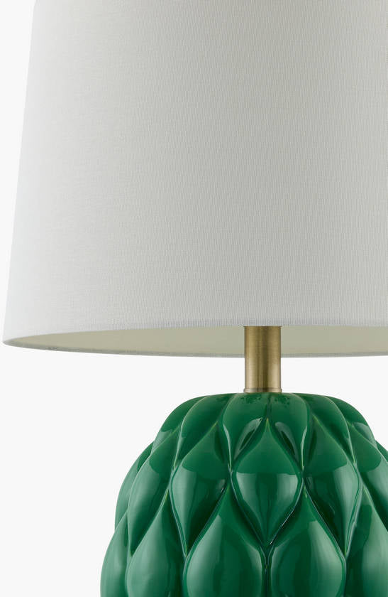 Aliza Cottage Green Table Lamp