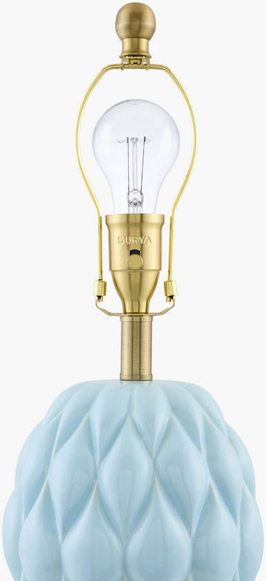 Aliza Cottage Bright Blue Table Lamp
