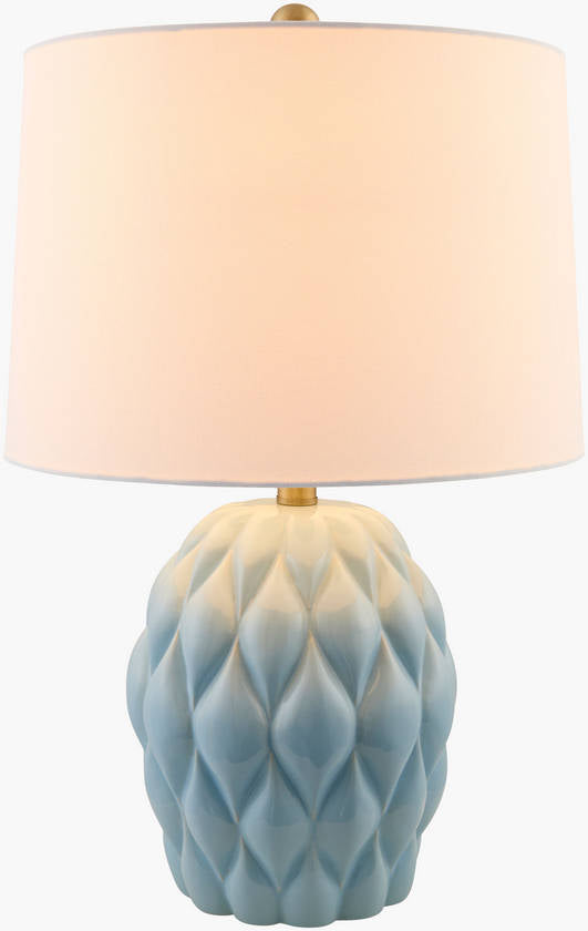 Aliza Cottage Bright Blue Table Lamp