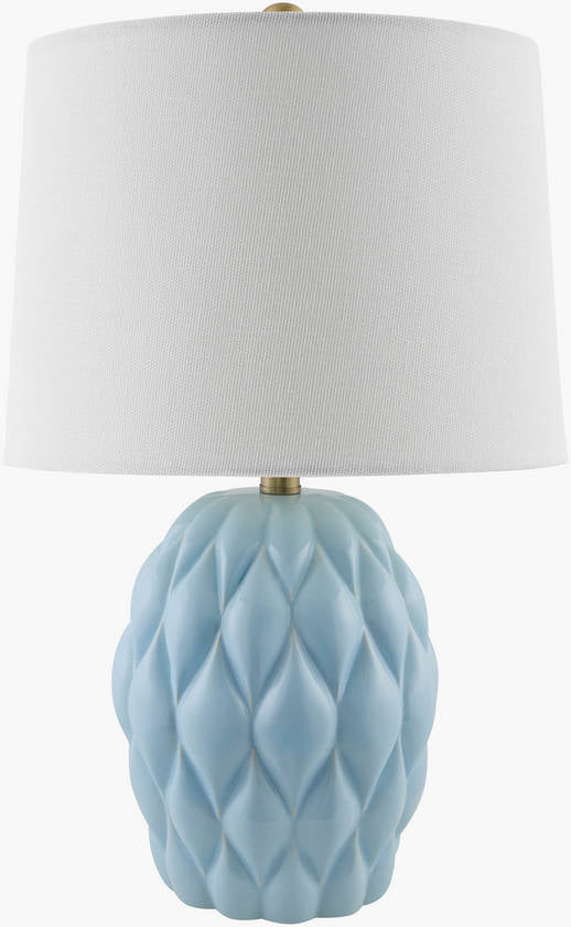 Aliza Cottage Bright Blue Table Lamp