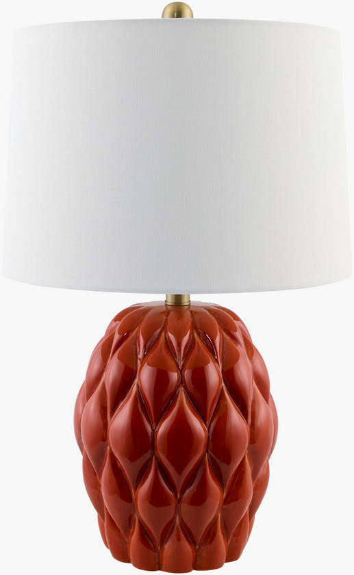 Aliza Cottage Red Table Lamp