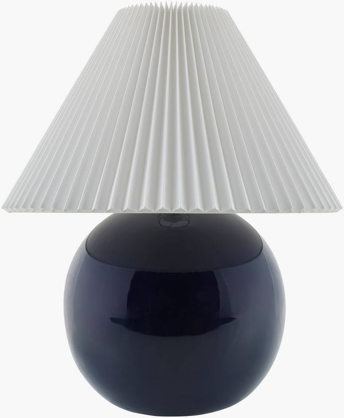 Saundra Traditional Dark Blue Table Lamp