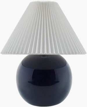 Saundra Traditional Dark Blue Table Lamp