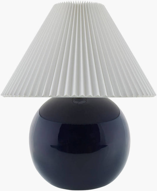Saundra Traditional Dark Blue Table Lamp